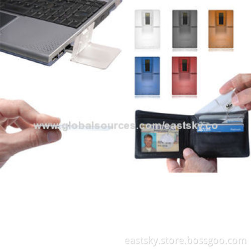 Transparent Credit Card Shape USB, Made of Transparent ABS, Samsung/Hynix/Toshiba/Micron/Intel Chips